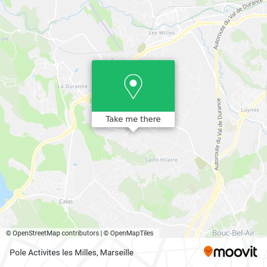 Pole Activites les Milles map