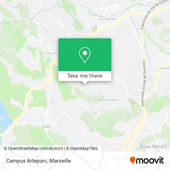 Campus Arteparc map