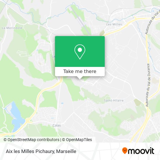 Aix les Milles Pichaury map