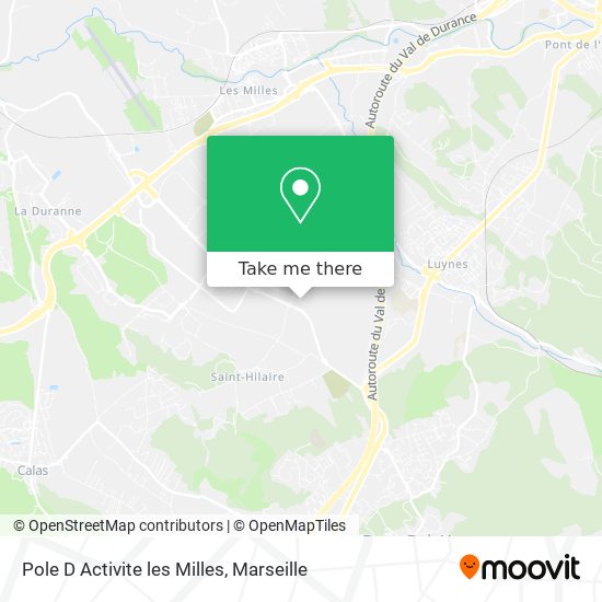 Pole D Activite les Milles map