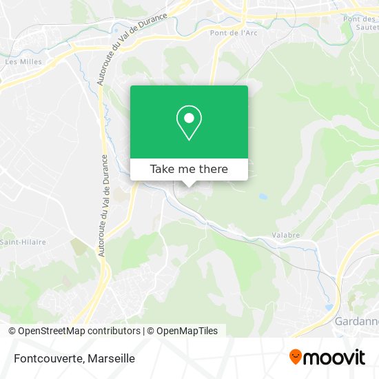 Fontcouverte map