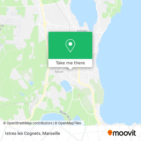 Istres les Cognets map