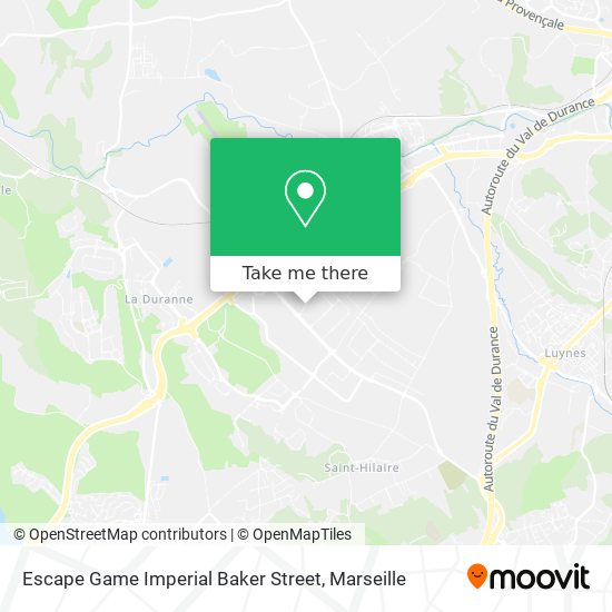 Escape Game Imperial Baker Street map
