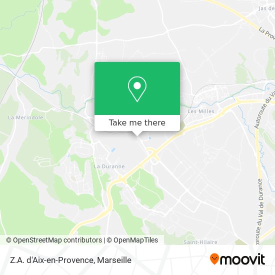 Z.A. d'Aix-en-Provence map