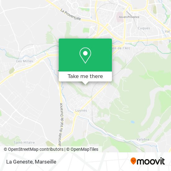 La Geneste map