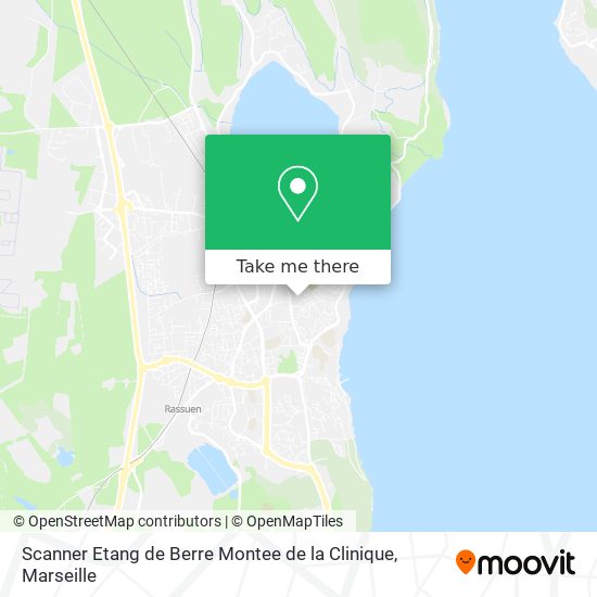 Scanner Etang de Berre Montee de la Clinique map