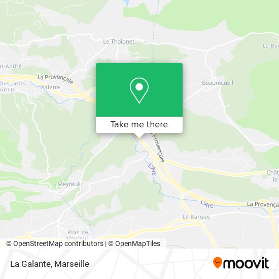 La Galante map