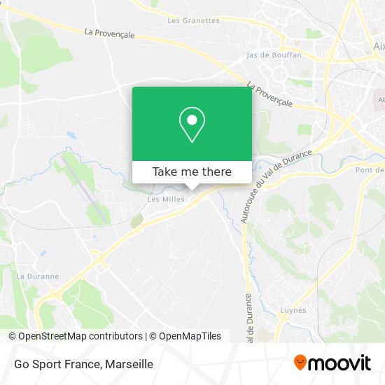 Mapa Go Sport France