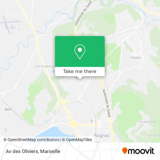 Av des Oliviers map