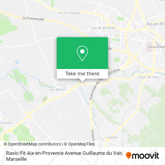 Mapa Basic-Fit Aix-en-Provence Avenue Guillaume du Vair