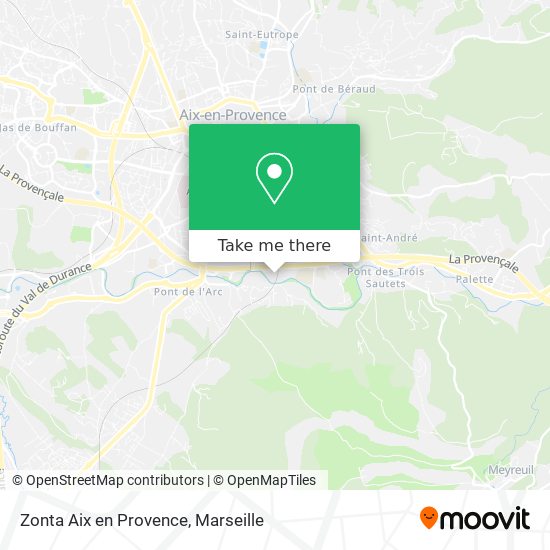 Mapa Zonta Aix en Provence