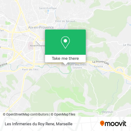 Les Infirmeries du Roy Rene map