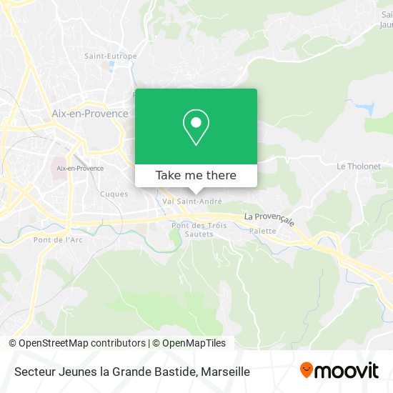 Secteur Jeunes la Grande Bastide map