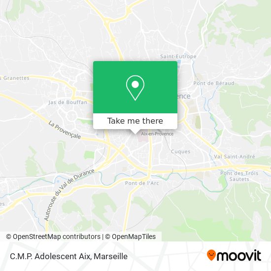 C.M.P. Adolescent Aix map