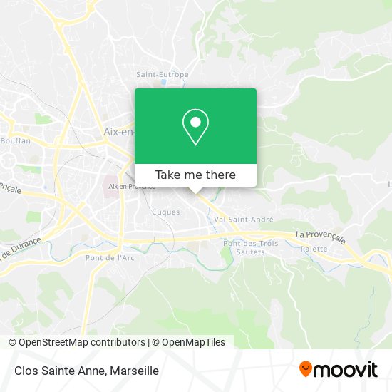 Clos Sainte Anne map