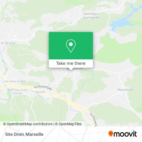 Site Diren map