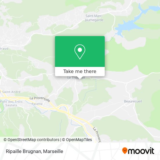 Ripaille Brugnan map