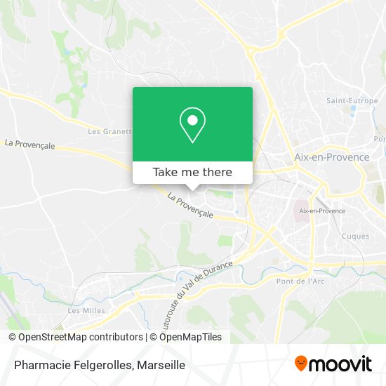 Mapa Pharmacie Felgerolles