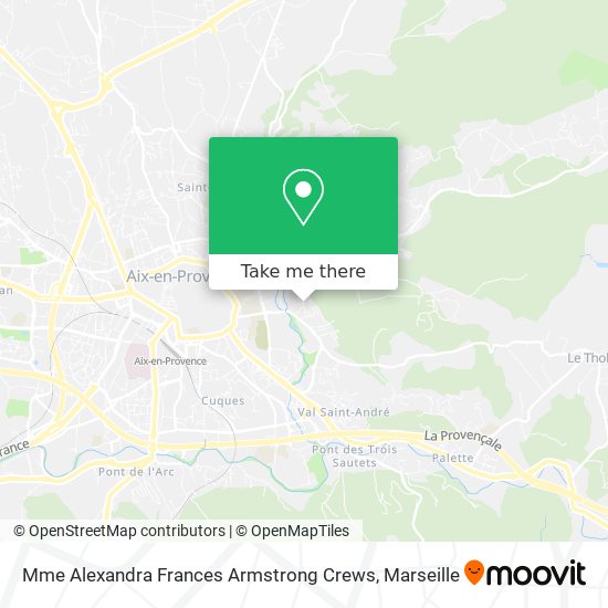 Mme Alexandra Frances Armstrong Crews map