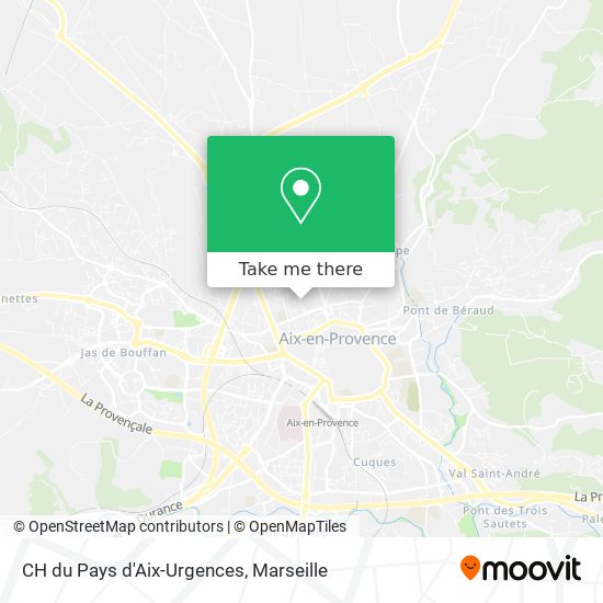 CH du Pays d'Aix-Urgences map