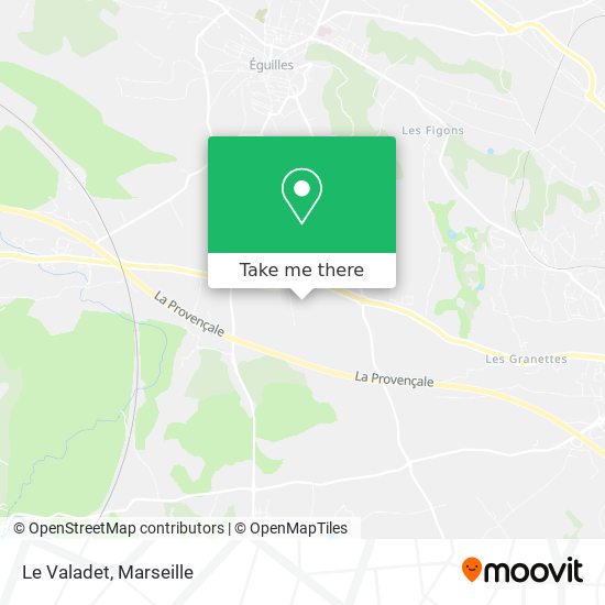 Le Valadet map