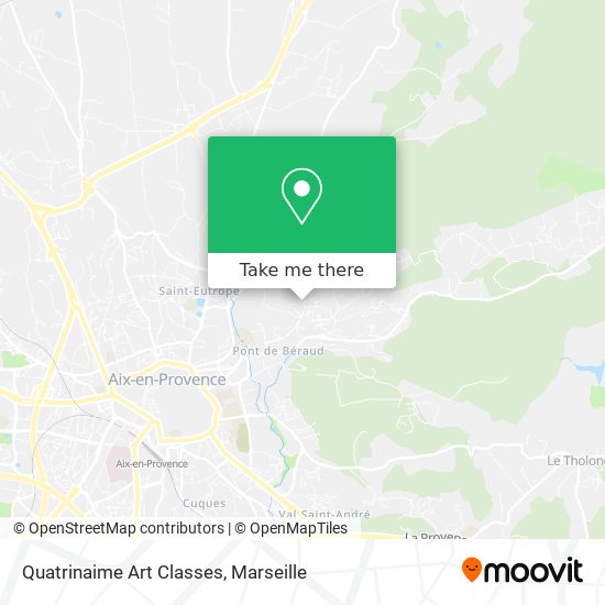 Quatrinaime Art Classes map