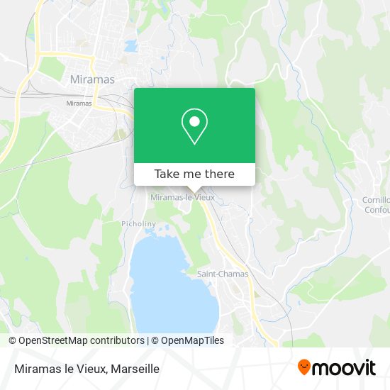 Miramas le Vieux map