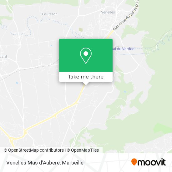 Venelles Mas d'Aubere map