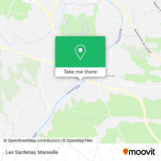 Les Sardenas map