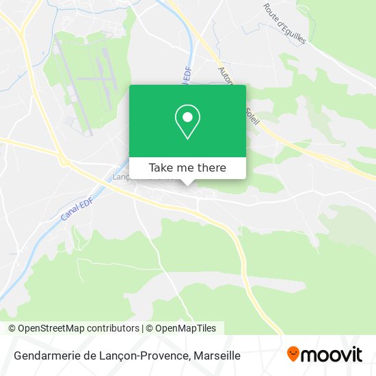 Gendarmerie de Lançon-Provence map
