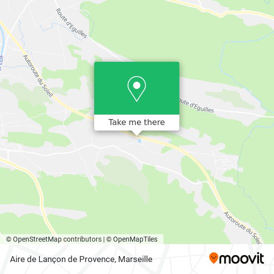 Aire de Lançon de Provence map