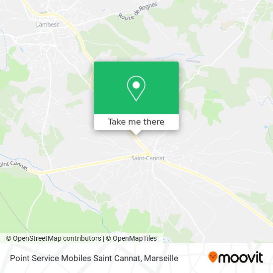 Point Service Mobiles Saint Cannat map