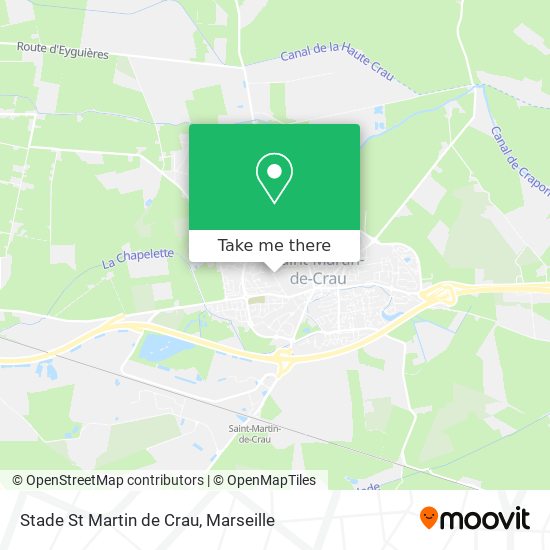 Stade St Martin de Crau map