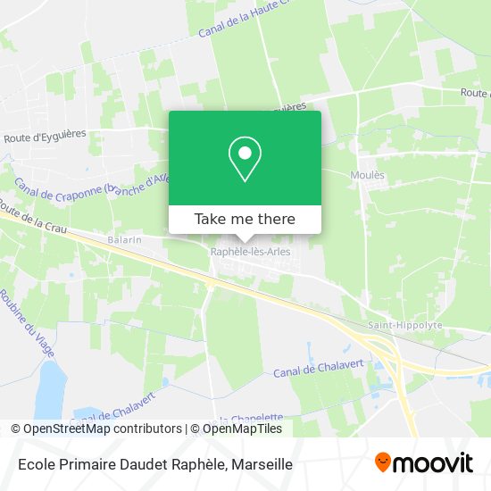 Mapa Ecole Primaire Daudet Raphèle