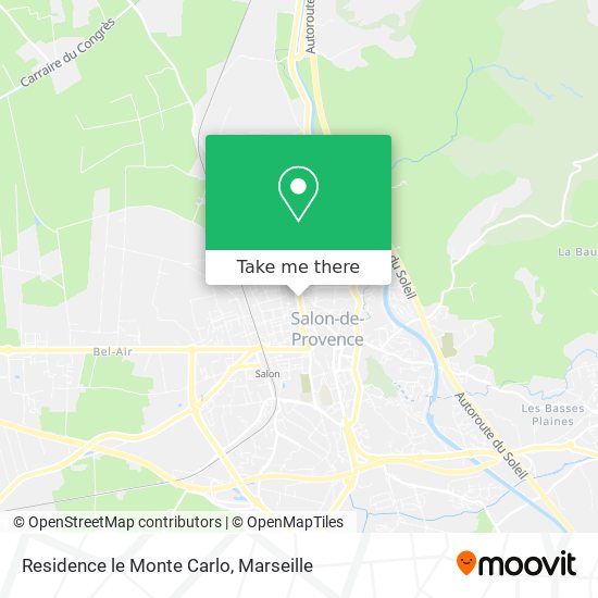 Residence le Monte Carlo map