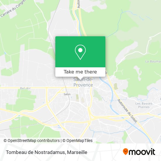 Tombeau de Nostradamus map