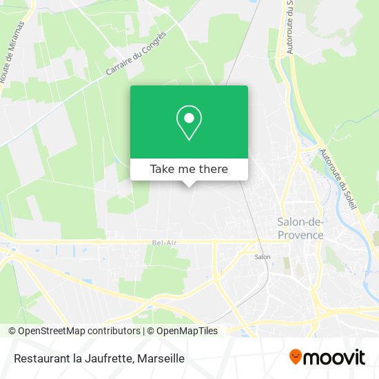 Restaurant la Jaufrette map
