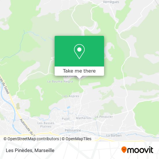 Les Pinèdes map