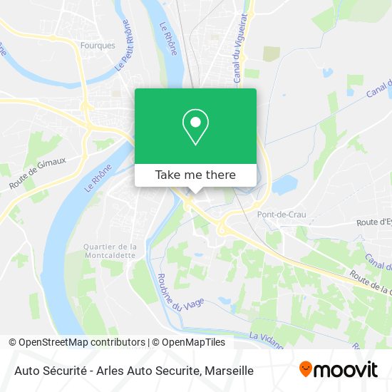 Auto Sécurité - Arles Auto Securite map