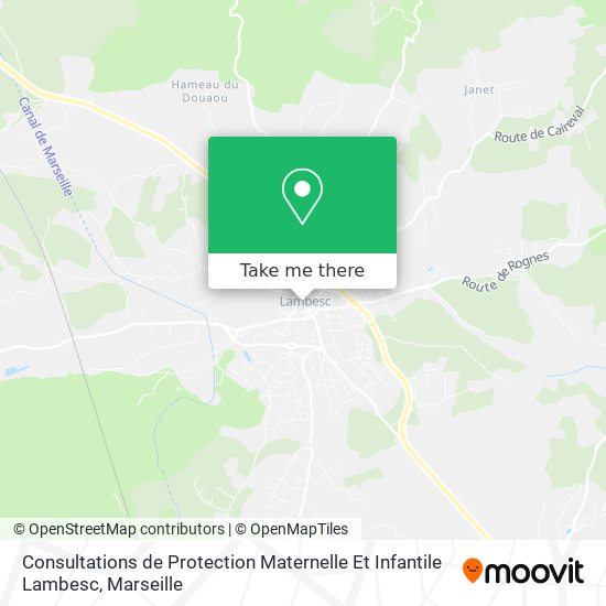 Consultations de Protection Maternelle Et Infantile Lambesc map