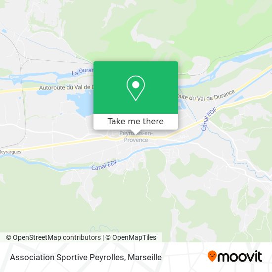 Association Sportive Peyrolles map