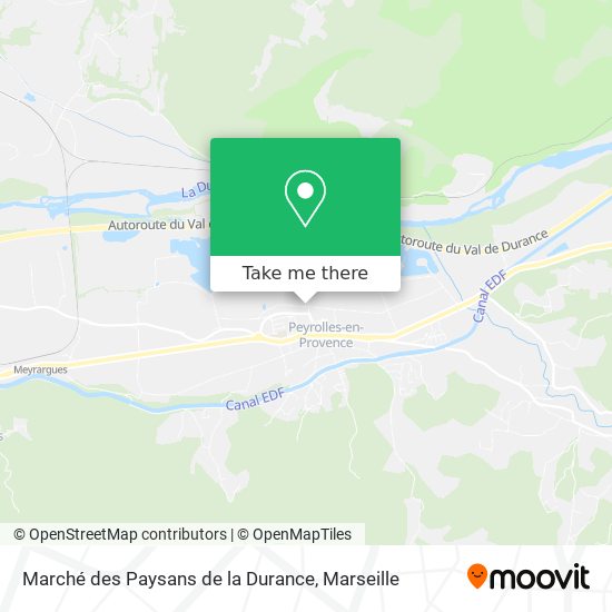 Marché des Paysans de la Durance map