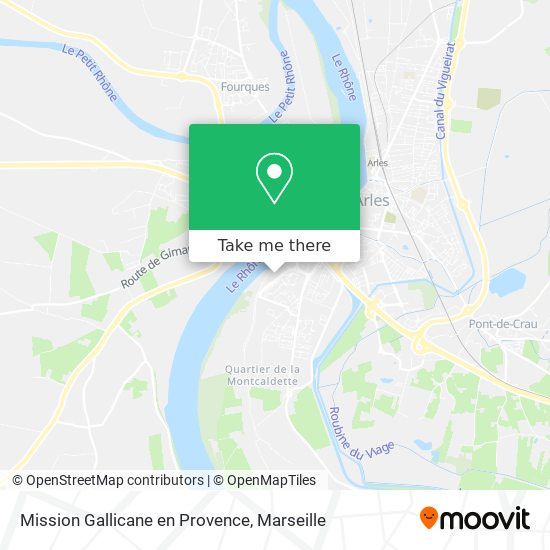 Mission Gallicane en Provence map