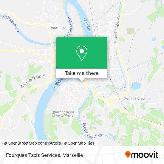 Fourques Taxis Services map