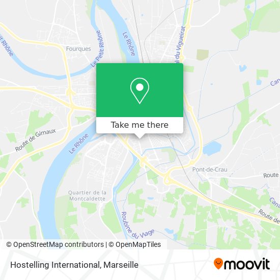 Hostelling International map