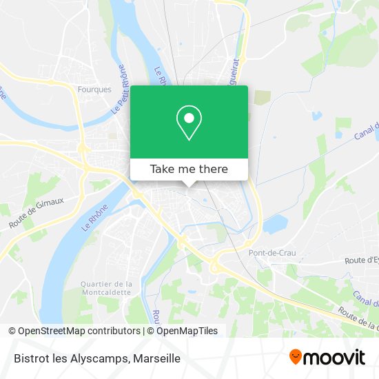 Mapa Bistrot les Alyscamps