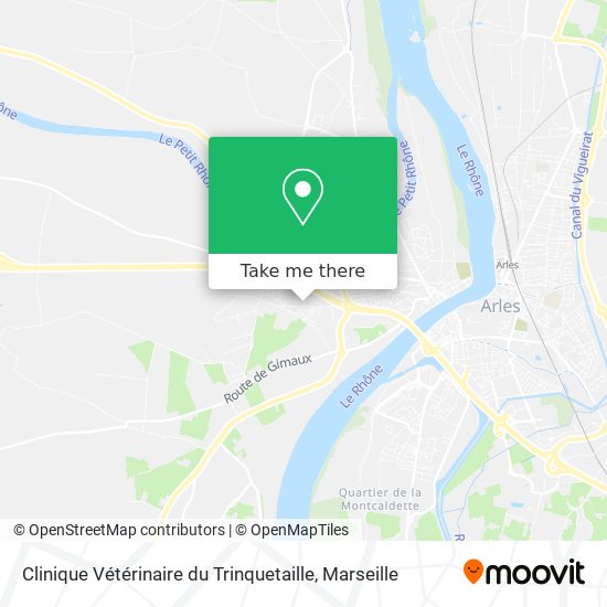 Mapa Clinique Vétérinaire du Trinquetaille