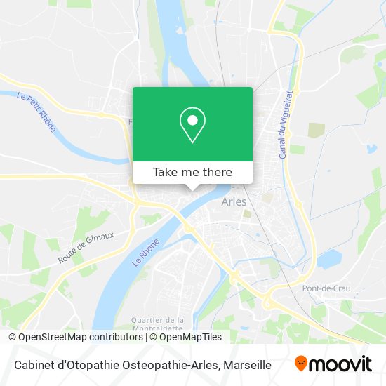 Cabinet d'Otopathie Osteopathie-Arles map