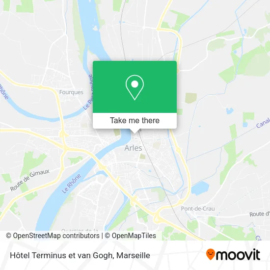 Hôtel Terminus et van Gogh map