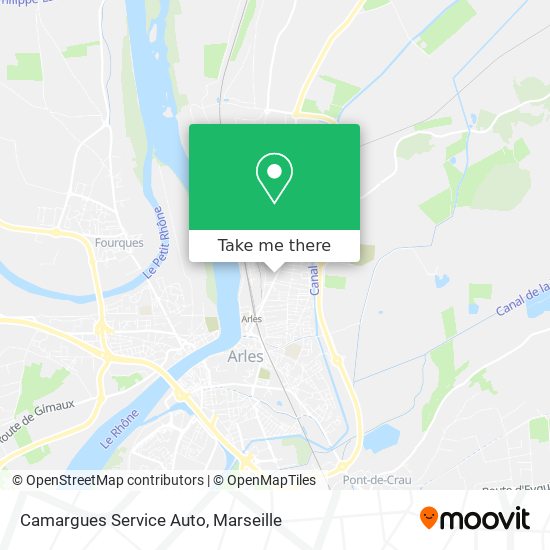 Camargues Service Auto map